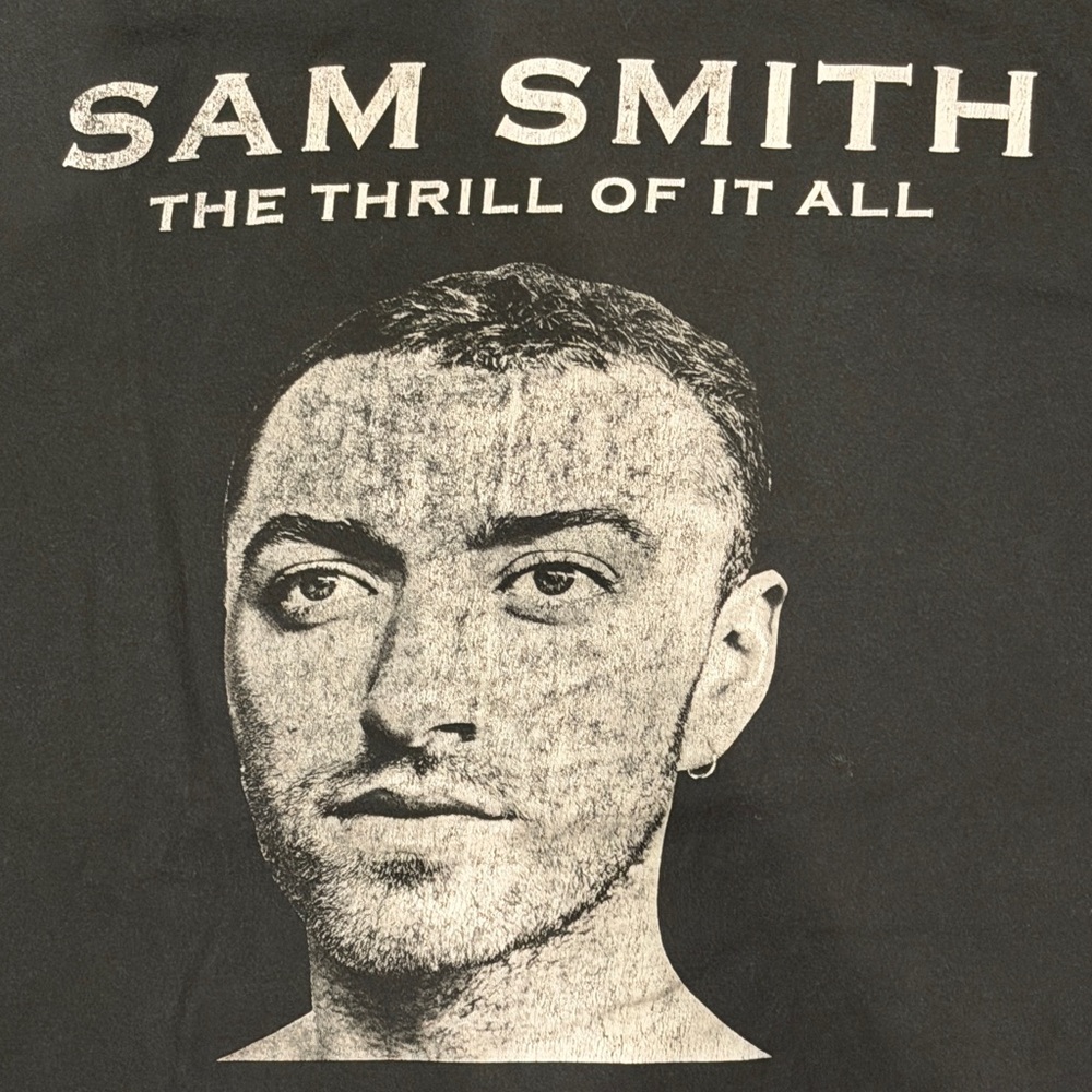 Band tee - Sam Smith The Thrill of it All MENS/WOMENS vintage band t-shirt